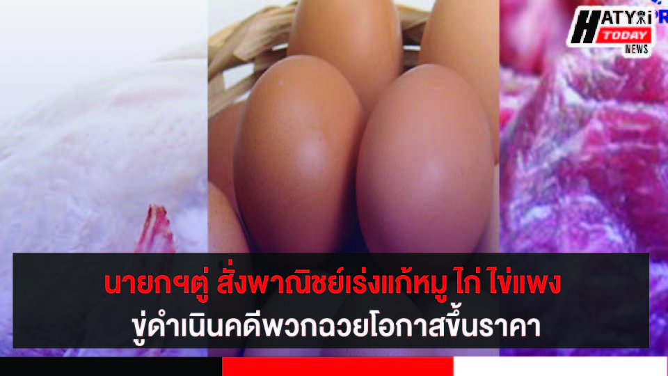 นายกฯ ติดตามสถานการณ์ราคาหมู-ไก่-ไข่ สั่งเร่งแก้ปัญหาราคาแพง