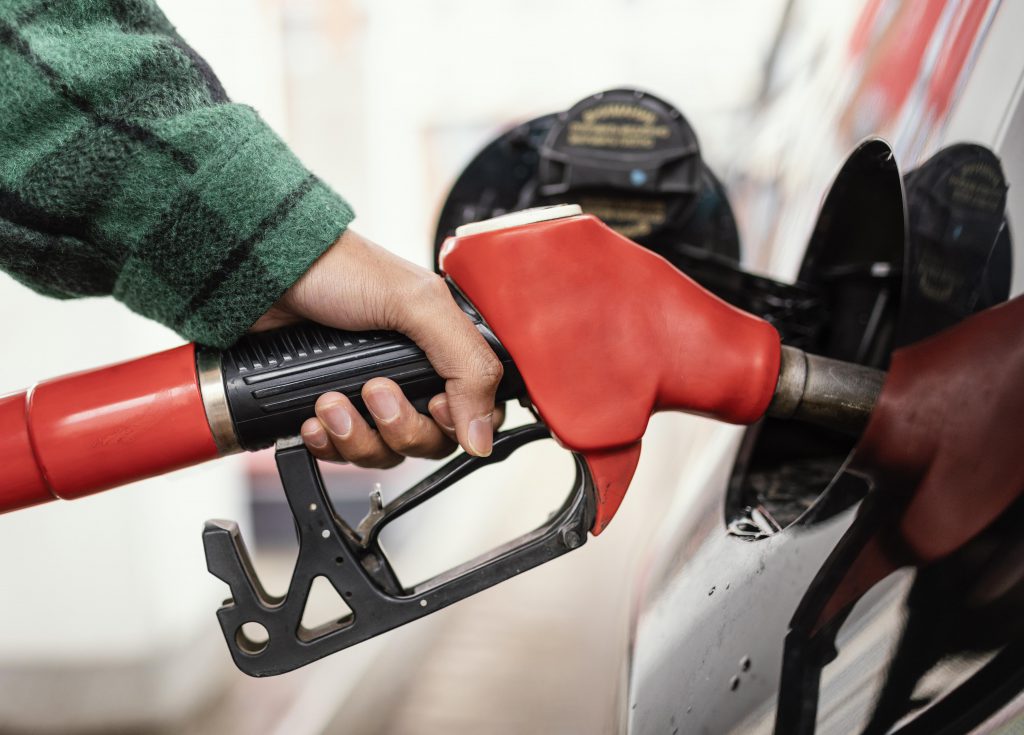 Man Gas Station With Car Close Up 1